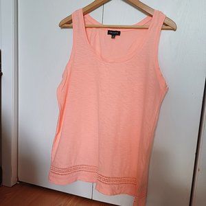 Coral Lord & Taylor Summer Lacy Tank Top M Size